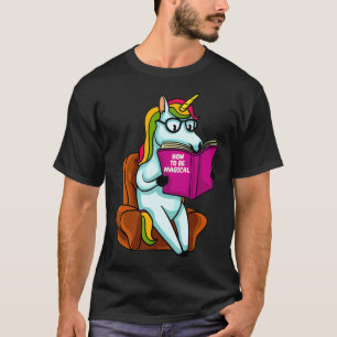 Camiseta Regalo bibliotecario De Unicornio Para Un Libro De