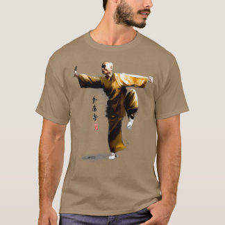Camiseta Regalo blanco Shaolin Kung Fu para hombres mujeres