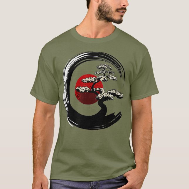 Camiseta Regalo budista hombres mujeres enso circulo budism (Anverso)