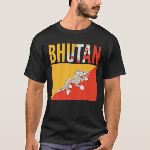 Camiseta Regalo butanés - Bandera del país de Bután
