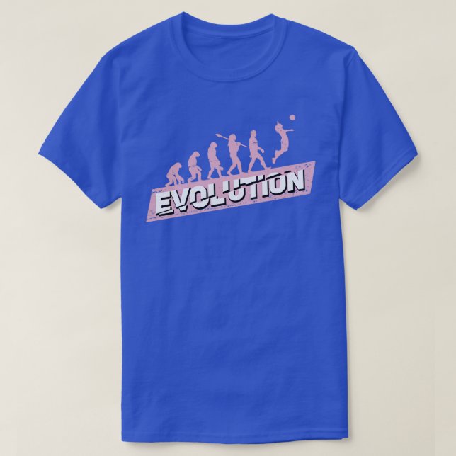 Camiseta Regalo Chica de la evolución del voleibol (Diseño del anverso)