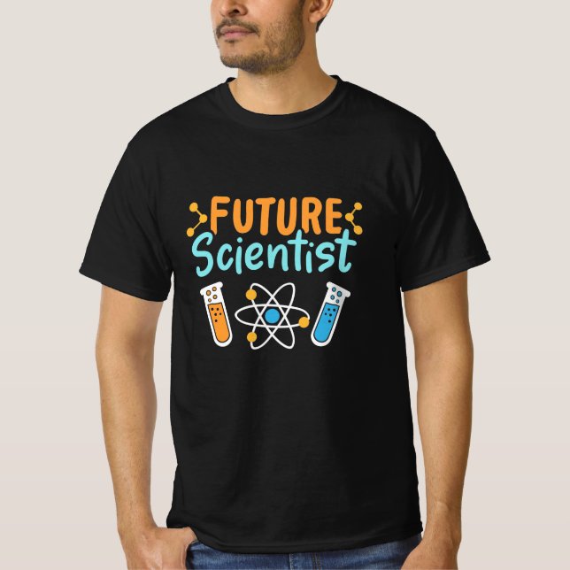 Camiseta Regalo científico | Científico futuro (Anverso)