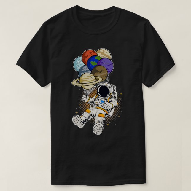 Camiseta Regalo científico de globo aeroespacial con globo  (Diseño del anverso)