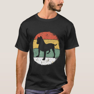 Camiseta Regalo circular retro para dueño de Pitbull Amante
