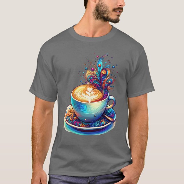 Camiseta Regalo colorido de café (Anverso)