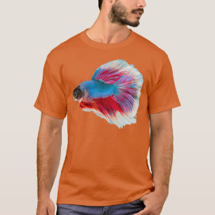Camiseta Regalo colorido de peces Betta Siamese