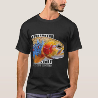Camiseta Regalo Colorido de Pesca de Trucha de Arroyo
