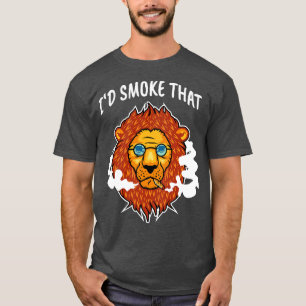 Camiseta Regalo conjunto de gato hippie de león de Stoner S