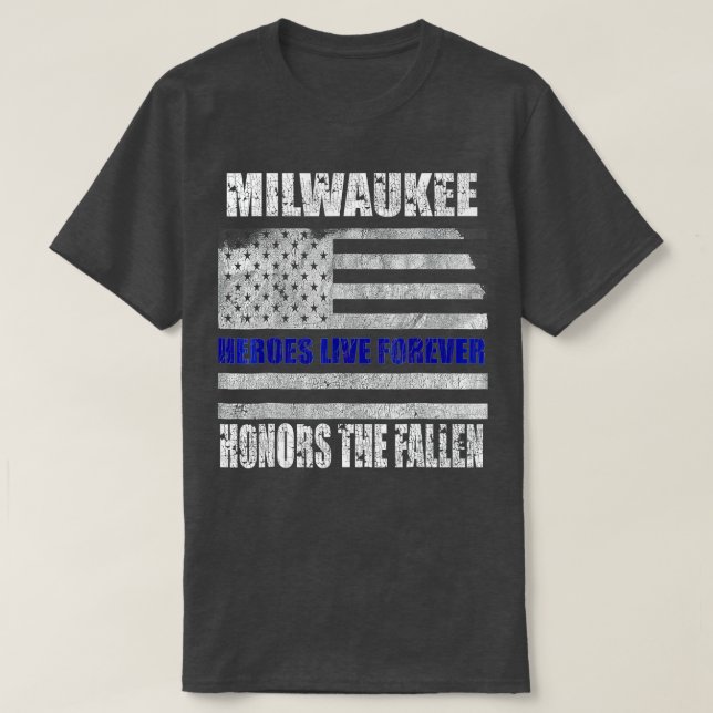 Camiseta Regalo conmemorativo de la policía de Milwaukee pa (Diseño del anverso)