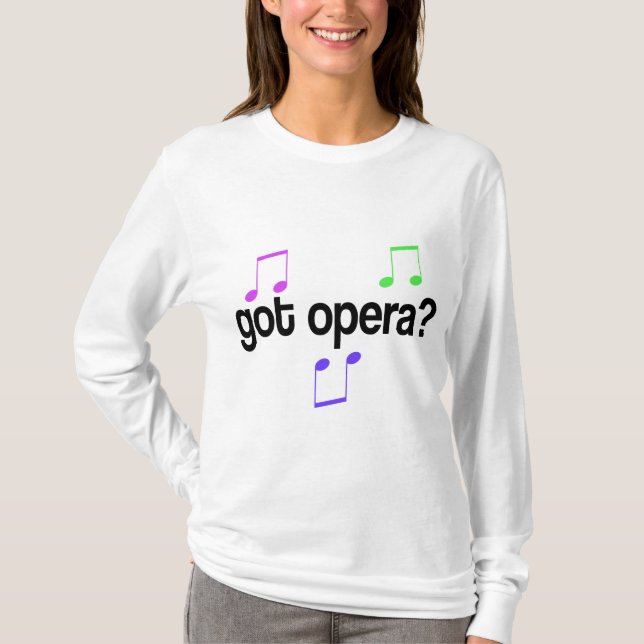 Camiseta Regalo conseguido de la música de la ópera (Anverso)