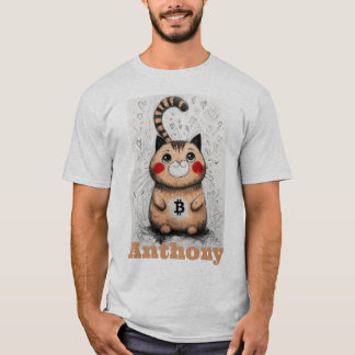 Camiseta regalo criptográfico del amante del gato editable