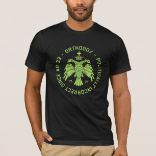 Camiseta Regalo Cristiano Conservador del Águila Ortodoxa