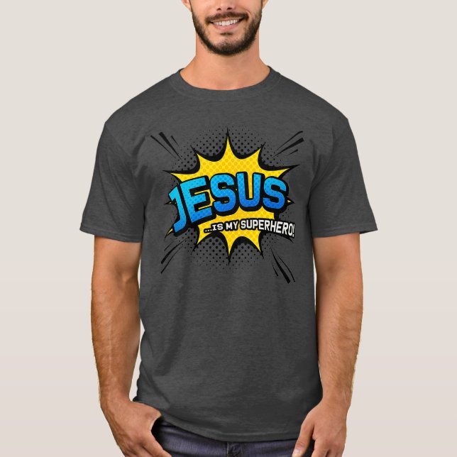 Camiseta Regalo cristiano Jesús es mi cómico divertido de s (Anverso)