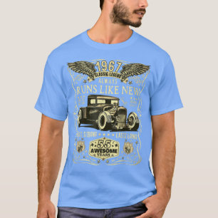 Camiseta Regalo Cumpleaños 55 Hombres Mujeres Nacidos 1967 