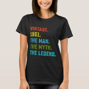 Camiseta Regalo Cumpleaños 65 Hombre Mito Leyenda Nacido En