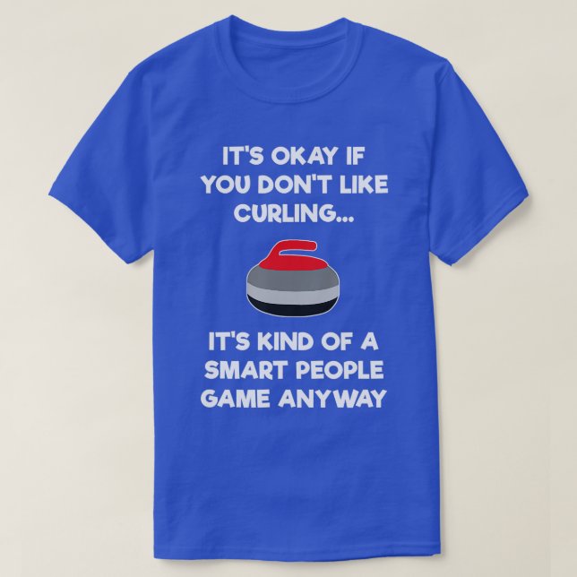 Camiseta Regalo curling - Funny Player Smart 2 (Diseño del anverso)
