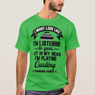 Camiseta Regalo curling podría parecerme a Ix27m escuchando