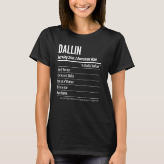 Camiseta Regalo Dallin, Hechos Nutricionales Que Sirven Tam