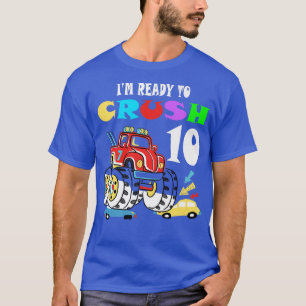 Camiseta Regalo de 10º cumpleaños niños Estoy listo para ap