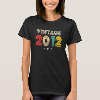Camiseta Regalo de 11 años de edad Vintage 2012 Hecho en 20