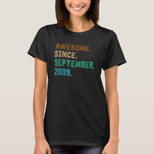 Camiseta Regalo de 13 años impresionante desde septiembre d