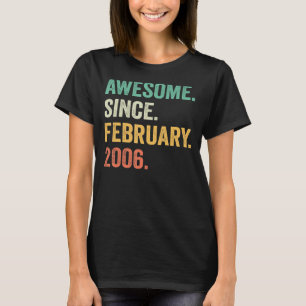 Camiseta Regalo de 17 años impresionante desde febrero de 2