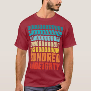Camiseta Regalo de 180 dardos retro vintage para artista