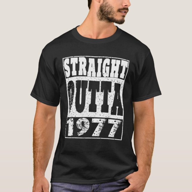 Camiseta Regalo de 1977 para mujeres masculinas por 40° (Anverso)