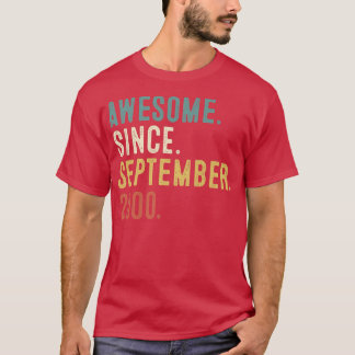 Camiseta Regalo de 22 años impresionante desde septiembre d