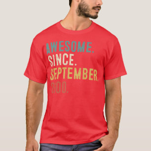 Camiseta Regalo de 22 años impresionante desde septiembre d