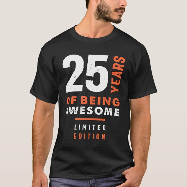Camiseta Regalo de 25 años | 25.ª Ideas de Regalo por Cumpl (Anverso)