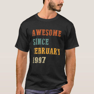 Camiseta Regalo De 25 Años Febrero De 1997 25º Nacimiento