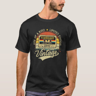 Camiseta Regalo de 31 años Febrero 1991 Edición limitada 31