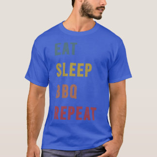 Camiseta Regalo de 3 bbq Comer Sleep BBQ Repetir