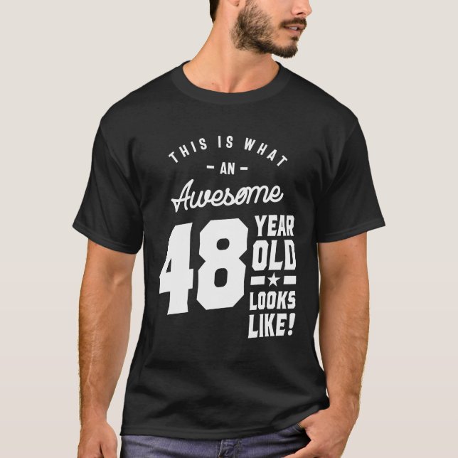 Camiseta Regalo de 48 años | 48 Ideas de regalo de cumpleañ (Anverso)