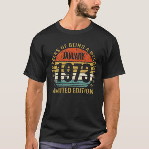 Camiseta Regalo de 49 años, edición limitada de enero de 19