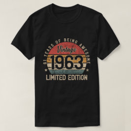 Camiseta Regalo de 61 años, Edición Limitada de 1963 cumple