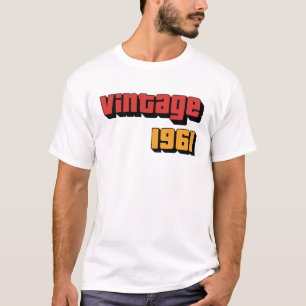 Camiseta Regalo de 63 años Hombres Mujeres Vintage 1961 63ᵉ