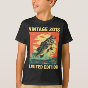 Camiseta Regalo de 6 años 2018 Pescador Pescador 6th B
