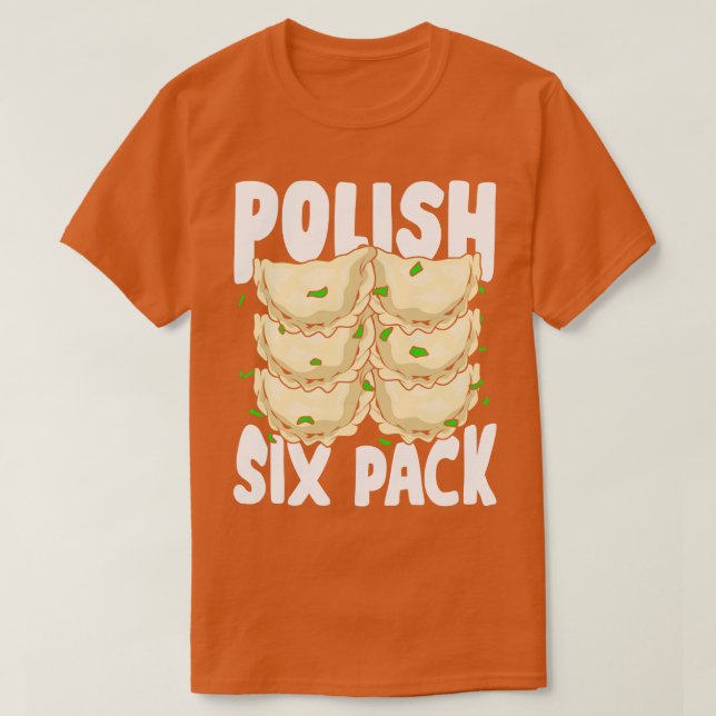 Camiseta Regalo de 6 paquetes de comida divertida Pierogi L (Diseño del anverso)