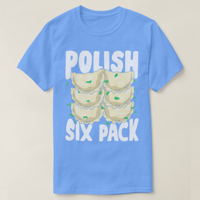 Camiseta Regalo de 6 paquetes de comida divertida Pierogi L (Diseño del anverso)