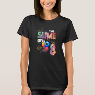 Camiseta Regalo de 8 años Esta reina de limo es el octavo c