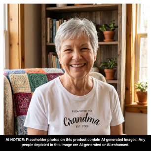 Camiseta Regalo de Abuela para Anuncio de Embarazo Ascendid