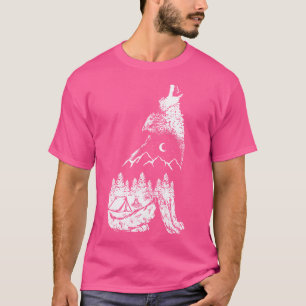 Camiseta Regalo de acampada de las montañas Wolf