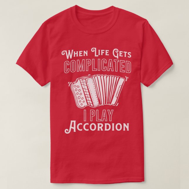 Camiseta Regalo de acordeón concertina melodeon piano acord (Diseño del anverso)