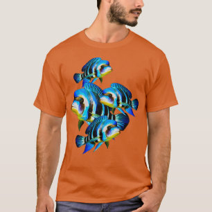 Camiseta Regalo de acuario de la escuela de Cichlids de Fro