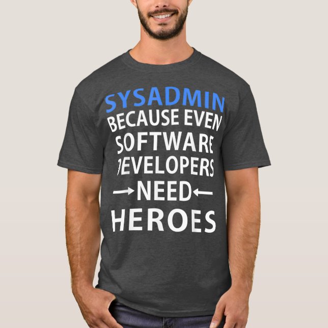 Camiseta Regalo de administración de Hero de desarrolladore (Anverso)