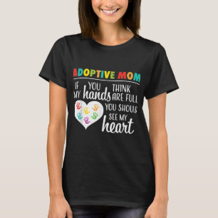 Camiseta Regalo de adopción de citas de amor de madre adopt