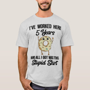 Camiseta Regalo de Agradecimiento por 5 Años de Trabajo Chi