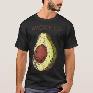 Camiseta Regalo de aguacate de la dieta de Keto oscuro